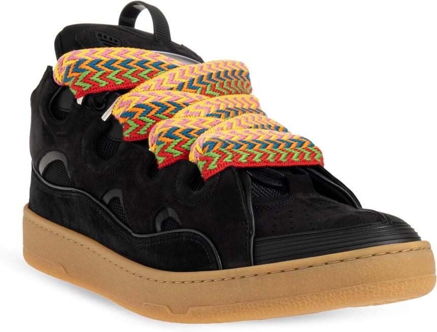 Lanvin Leather Curb Sneakers - Foto 4
