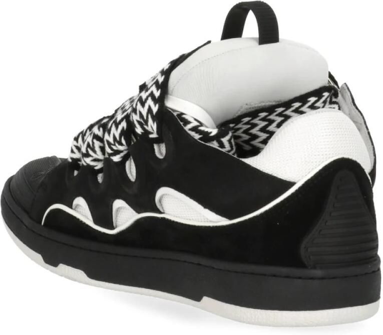 Lanvin Sneakers Curb Leather Sneakers Black White - Foto 6