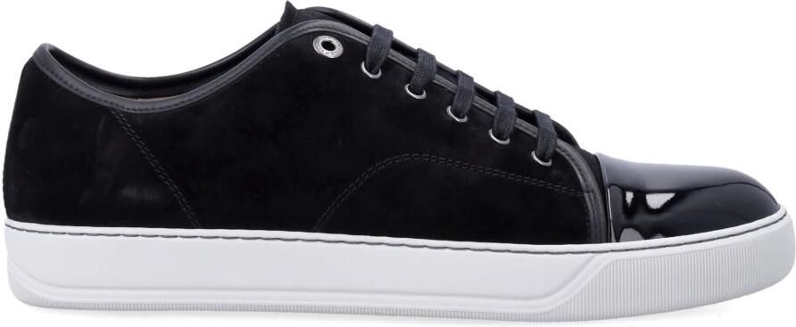 Lanvin Leren Sneakers voor Heren Stijlvol en Comfortabel Black