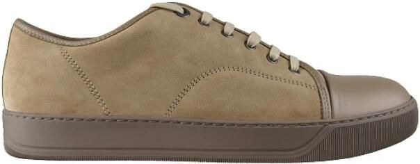 Lanvin Dbb1 Suède en Leren Sneakers