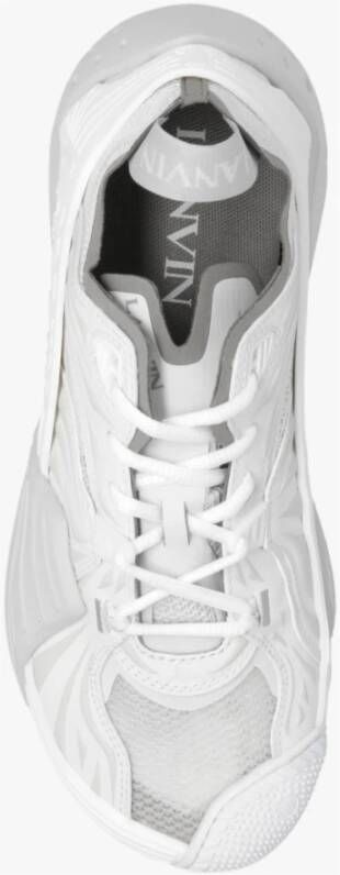 Lanvin Veelkleurige stof en rubberen flash-x sneakers Wit - Foto 10
