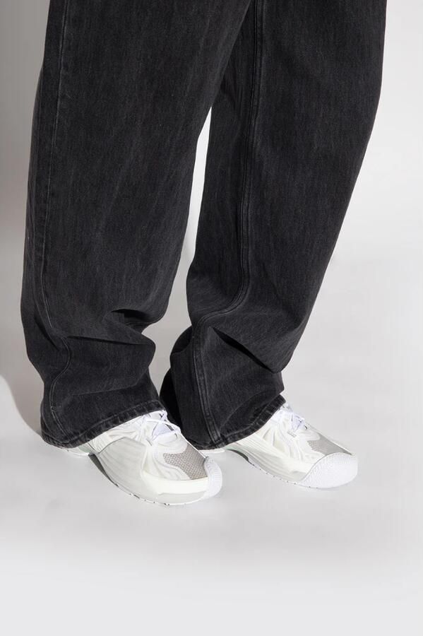 Lanvin Veelkleurige stof en rubberen flash-x sneakers Wit - Foto 3