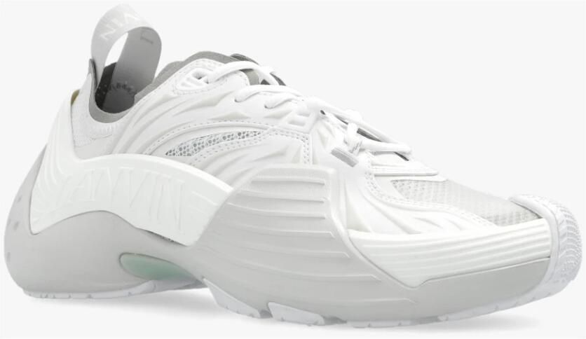 Lanvin Veelkleurige stof en rubberen flash-x sneakers Wit - Foto 8