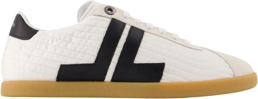 Lanvin Lage Sneakers Glen 2.0 Nylon Sneakers White Black - Foto 8