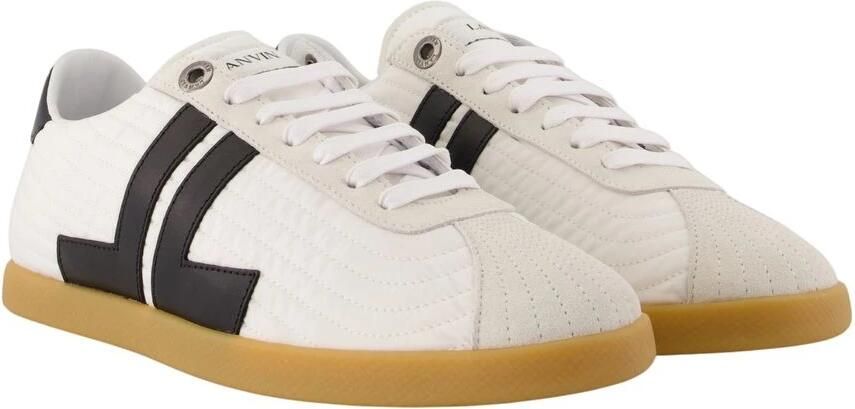 Lanvin Lage Sneakers Glen 2.0 Nylon Sneakers White Black - Foto 4