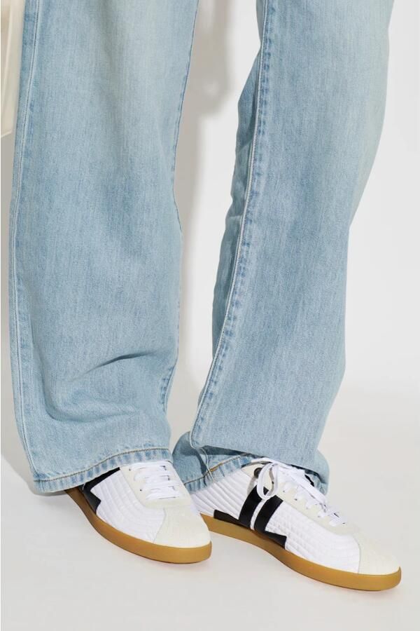 Lanvin Lage Sneakers Glen 2.0 Nylon Sneakers White Black - Foto 2