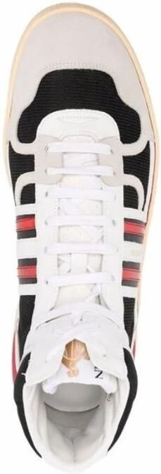 Lanvin Hoge Sneakers met Suède Detail Black Heren - Foto 2