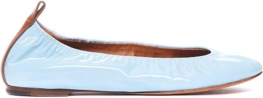 Lanvin Ballerina Flat van lakleer Blue Dames