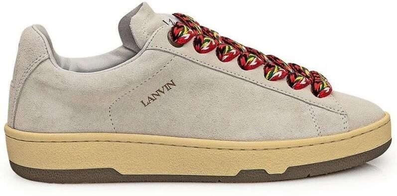 Lanvin Multikleur Sneakers met Gewatteerde Logotong White Dames