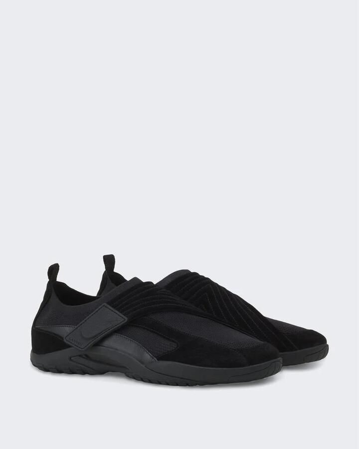 Lanvin LNV1 Knit and Suede Sneakers - Foto 2
