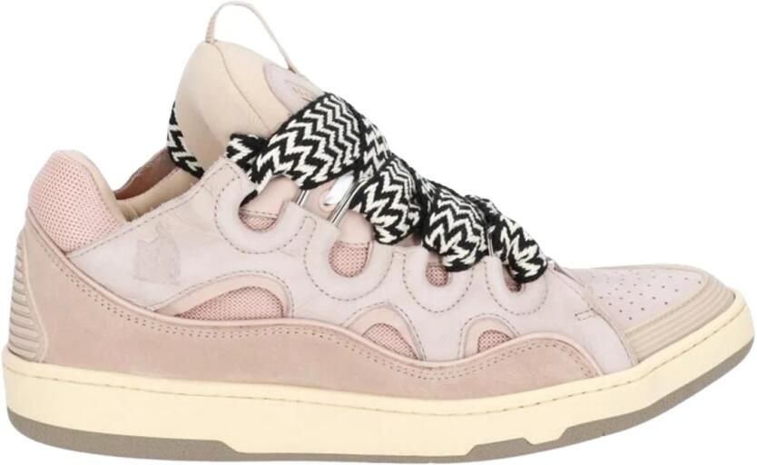 Lanvin Leren Sneakers met Maxi Tong Sluiting Pink Dames - Foto 2