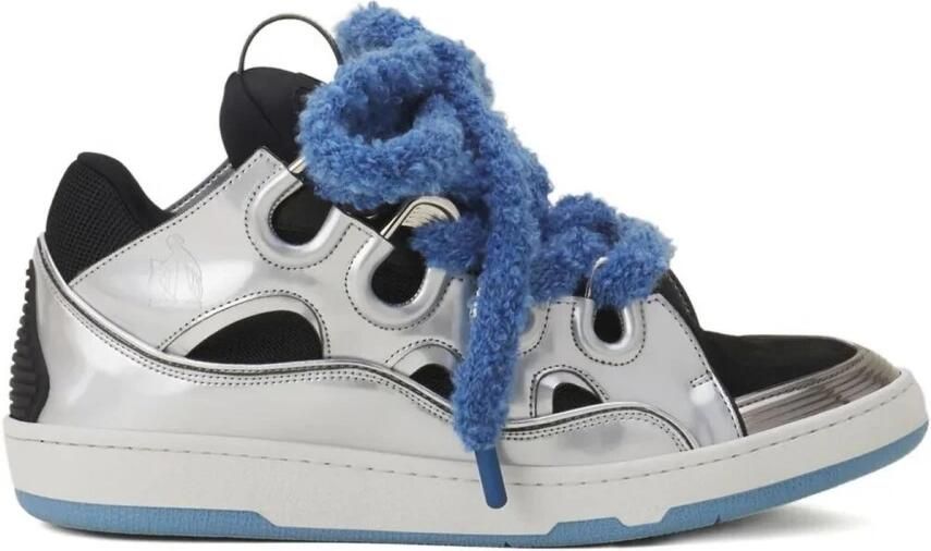 Lanvin Metallic Cut-Out Sneakers