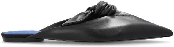 Lanvin Midnight Step Leren Mules met Strik