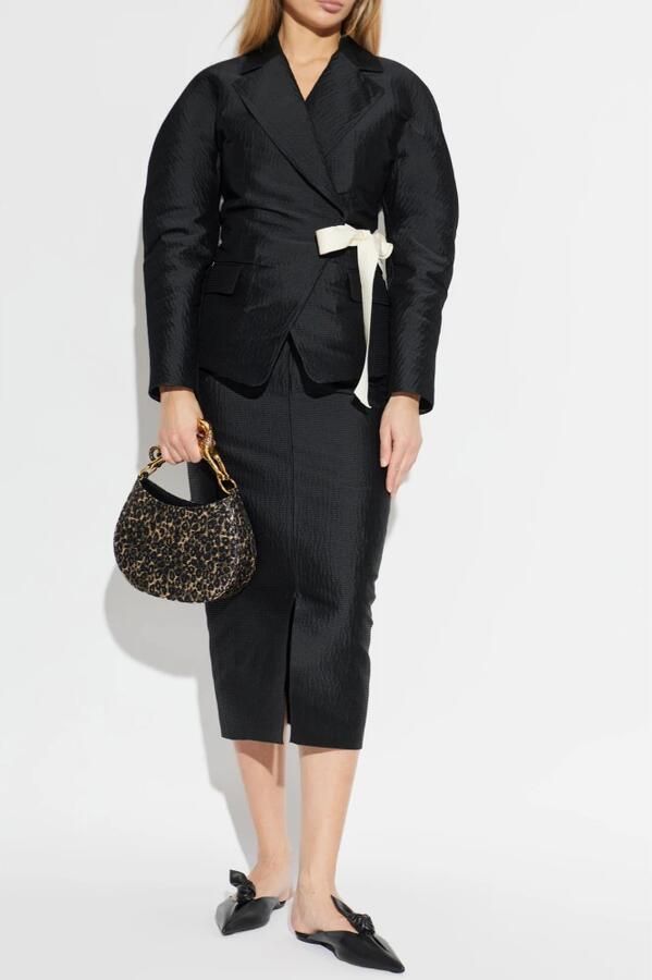 Lanvin Midnight Step Leren Mules met Strik - Foto 3