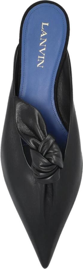 Lanvin Midnight Step Leren Mules met Strik - Foto 4