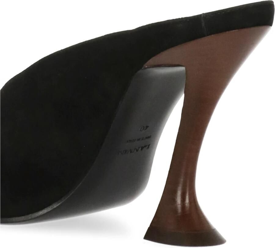 Lanvin Midnight Step Strik Leren Muil met Hak - Foto 2