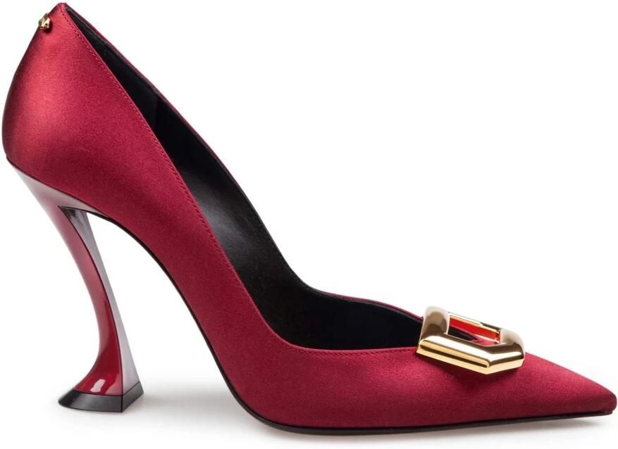 Lanvin Satin Buckle Pumps