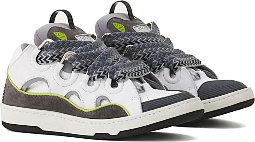 Lanvin Curb Leather Sneakers - Foto 3