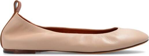 Lanvin Leren ballet flats Beige Dames