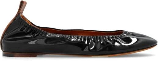 Lanvin Leren ballet flats Black Dames