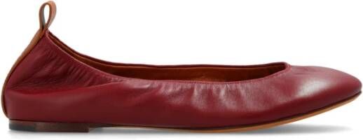 Lanvin Leren ballet flats Red Dames