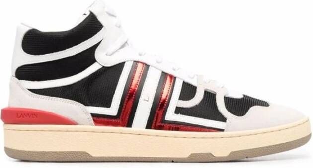 Lanvin High-Top Sneakers met Suede Detail Multicolor Dames