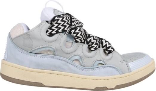 Lanvin Lichtblauwe Curb Sneaker Blauw Heren