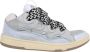 Lanvin Multicolor suede en stoffen stoepschuijfjes Blauw Heren - Thumbnail 7