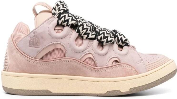 Lanvin Lichtroze Curb Sneakers Pink Dames