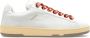 Lanvin Aztec-Weave Vetersluiting Suède Sneakers Beige Heren - Thumbnail 1