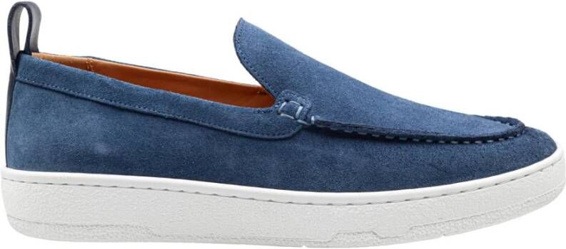 Lanvin Marineblauwe Suède Loafer Schoenen - Foto 2