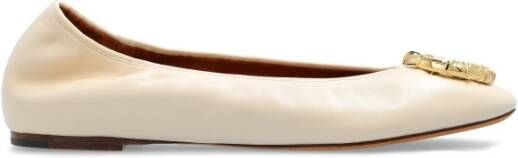 Lanvin Melodie leren ballet flats Beige Dames