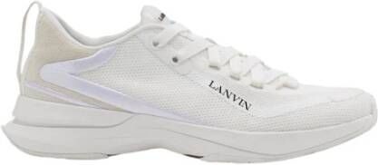 Lanvin Mesh LI Sneakers met Rubberdetails White Heren