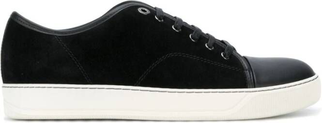 Lanvin Leren Sneakers voor Heren Stijlvol en Comfortabel Black Heren