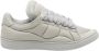 Lanvin Minimalistische Grijze Leren Sneakers - Thumbnail 1
