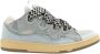 Lanvin Multicolor suede en stoffen stoepschuijfjes Blauw Heren - Thumbnail 1