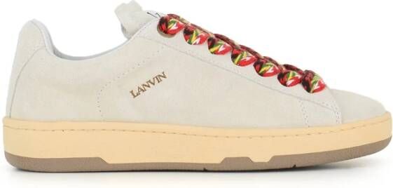 Lanvin Multikleur Sneakers met Gewatteerde Logotong White Dames