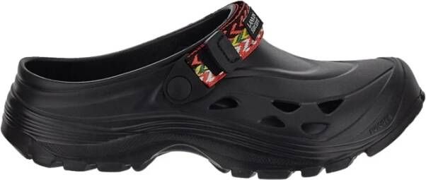 Lanvin Zwarte platte schoenen met Curb-veters Black Heren