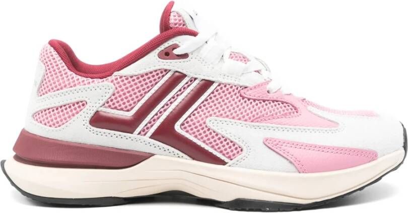 Lanvin Roze Sneakers van Koeienhuid en Polyester