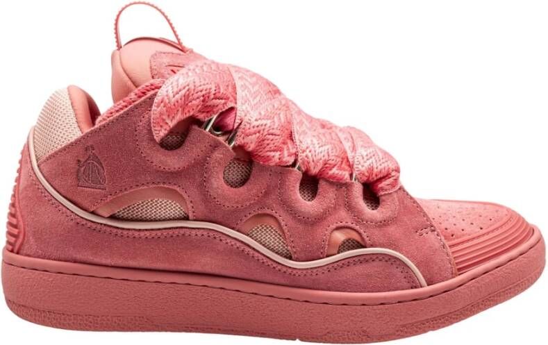 Lanvin Roze Suède Sneakers A del Teen