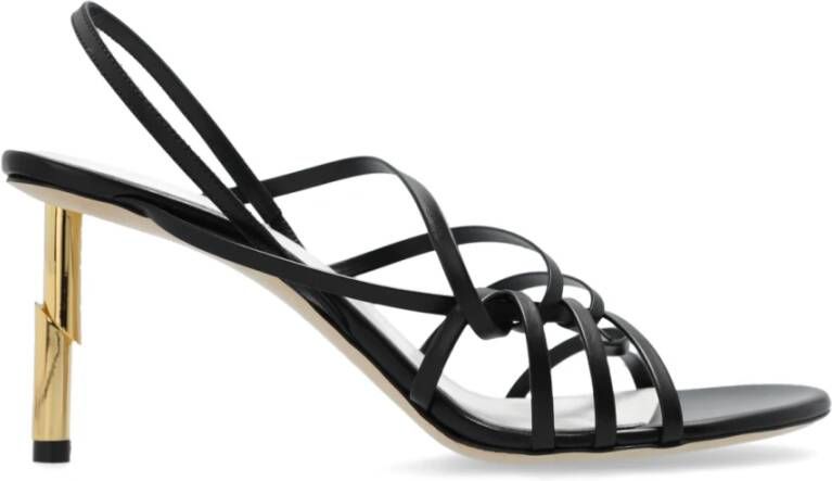 Lanvin Sequin hakken sandalen Black Dames