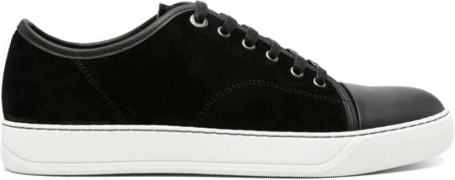 Lanvin Leren Sneakers voor Heren Stijlvol en Comfortabel Black Heren