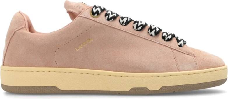 Lanvin Sneakers met logo Pink Heren