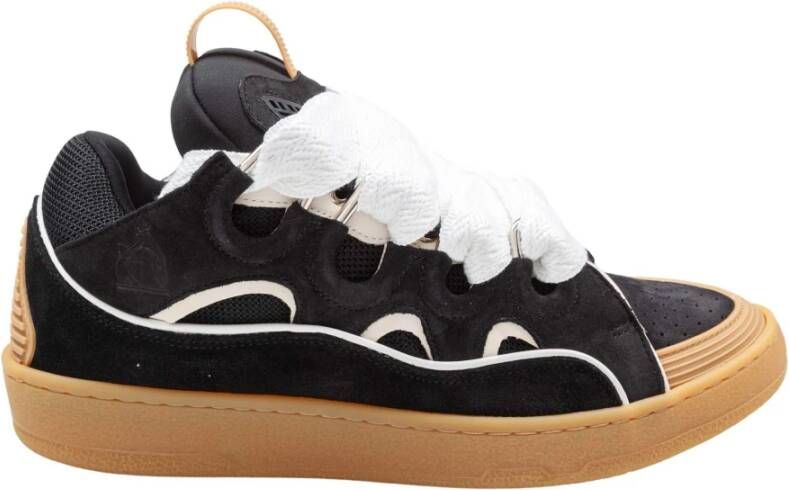 Lanvin Sneakers van leer en stof