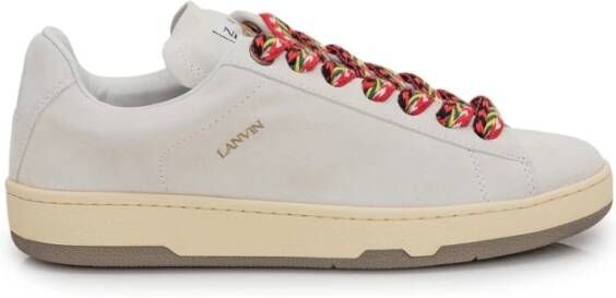 Lanvin Multikleur Sneakers met Gewatteerde Logotong White Dames