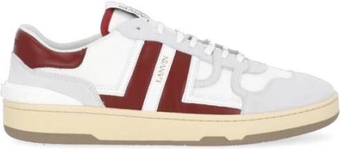 Lanvin Witte Leren Sneakers White Heren