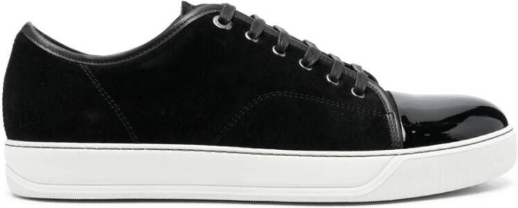 Lanvin Leren Sneakers voor Heren Stijlvol en Comfortabel Black Heren