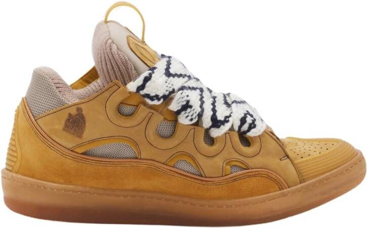 Lanvin Stijlvolle Sneakers voor Mannen Yellow Heren