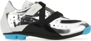 Lanvin Veelkleurig leer- en stoffen cyclus sneakers Wit Heren