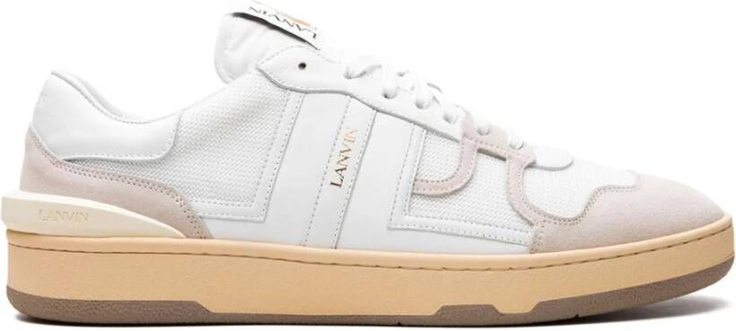 Lanvin Witte Clay Low Top Sneakers White Heren